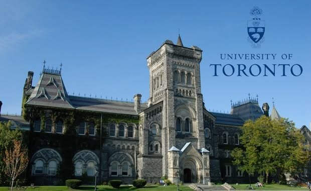 Historic stone buildings on the University of Toronto campus